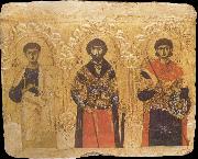 unknow artist The Apostle Phillip and the Saints Theodore and Demetrius Sweden oil painting artist
